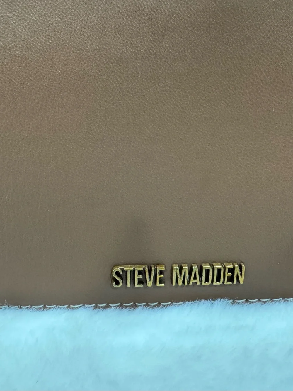 NWOT Steve Madden Denim Cherry Embroidered Top-Handle Bag - Blue/Red